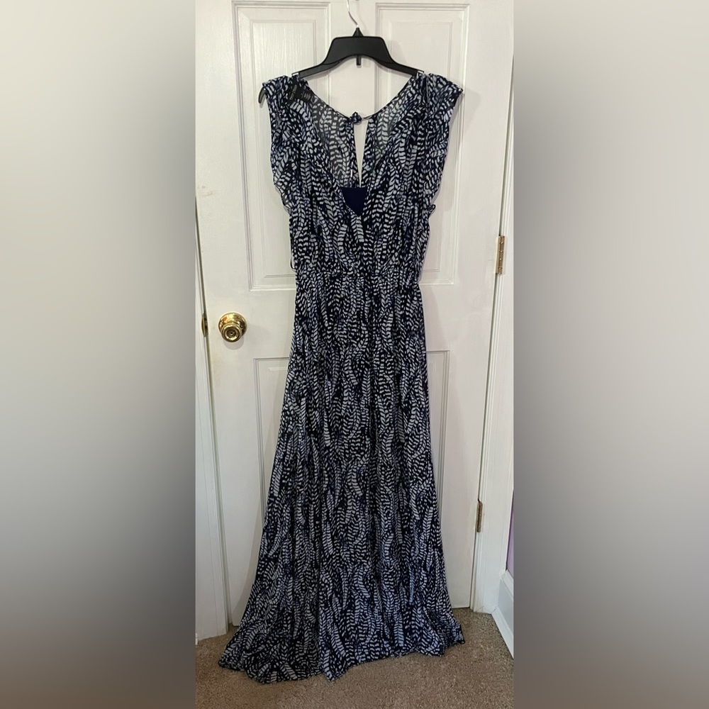 White House Black Market Long Silky Sundress - Size Small